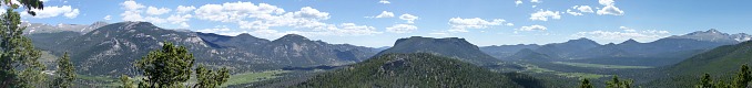 Pohled na východní část Rockies. | A view to eastern Rockies.