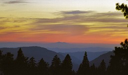 Západ nad Mount Diablo