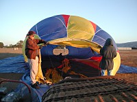 Through the balloon