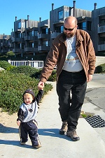 Tom and Sid strolling through Monterey