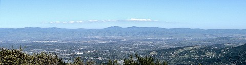 Panorama of southern San José, CA