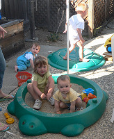 A back yard party