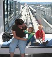 Airport train shuttle was the best attraction of the day