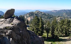 A roadside balanced rock