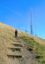 Tom enjoing a view from Fremont Peak