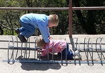 Kids on a natural hike...