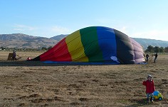 Tom during balloon packing