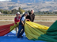 Deflating an aerostat