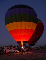 Our ballon lit up first