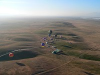 Launch area from several hundred feet altitude