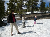 Kids on snow