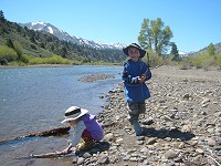 Kids and the river