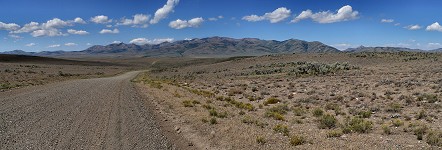 Driving into desert again