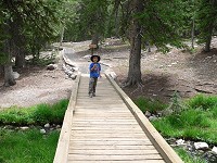 Tom on a trail to bristlecone pines