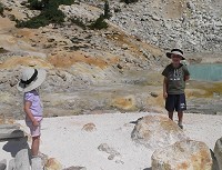 Kids in Bumpass Hell