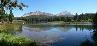 Manzanita Lake + Lassen Peak