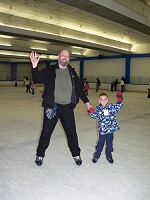 Sid and Tom ice-skating