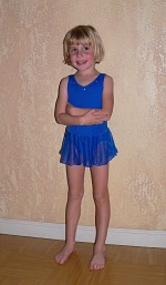 Lisa in her ballet dress