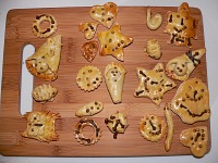 Our home-made Christmas tree decorations made of dough