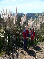 Grass has grown taller than our children.