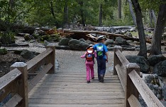 Our juniors can take care of each other on our hikes.