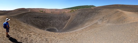 Zbytky kráteru Cinder Cone