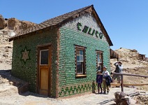 In front of the Calico Bottle House