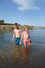 April swimming in Colorado River