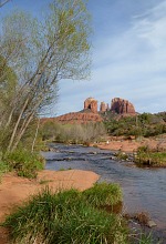 A view from Oak Creek, Cathedral Rock, Sedona, Arizona