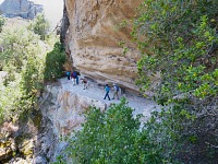 Trail in the rock.