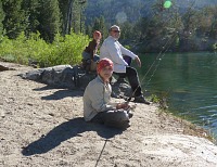 The children asked to go fishing.