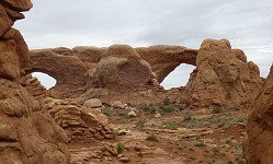 In this icy weather we opted for Arches as a merciful choice where one can keep slipping back into a warm car.