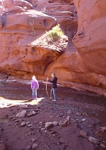 Kids in Mary Jane Canyon, Professor Creek, Utah.