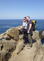 Tomáš and Šárka at Point Lobos.