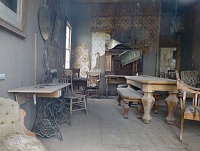 A living room in Bodie.