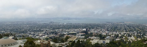 When the fog lifts in Berkeley, the view is spectacular.