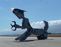 Robosaurus, an animated attraction at Salinas Air Show.