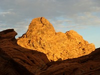 Sunset on red rock truly paints an illusion of fire.