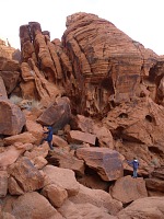 In Valley of Fire, we simply went out into the rocks, away from crowds.