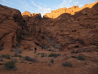 Setting sun also means that we have to return from this mysterious canyon back to the parking lot.