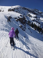 The scariest part of Thundersaddle is the first jump over the cornice.