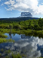 Chief Mountain, Montana, USA.