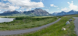 Vimy Peak at the exit from Waterton Lakes.