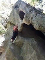 A route with a stalagtite looks rather impressive.