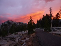 Sunset amongst storm clouds.