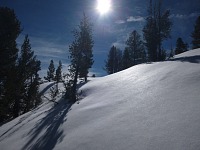 We had finally found winter landscape in the Mt. Rose Pass.