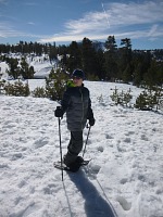 Thanks to Zuzka, we had snowshoes for Tom as well.