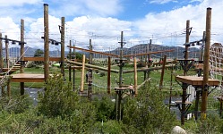 Expensive, yet very well executed wire maze above the Arkansas River near Buena Vista, CO.