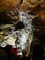 A mineral lace in Black Chasm Cavern.