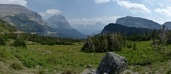 Logan Pass — a view to eastern Glacier.